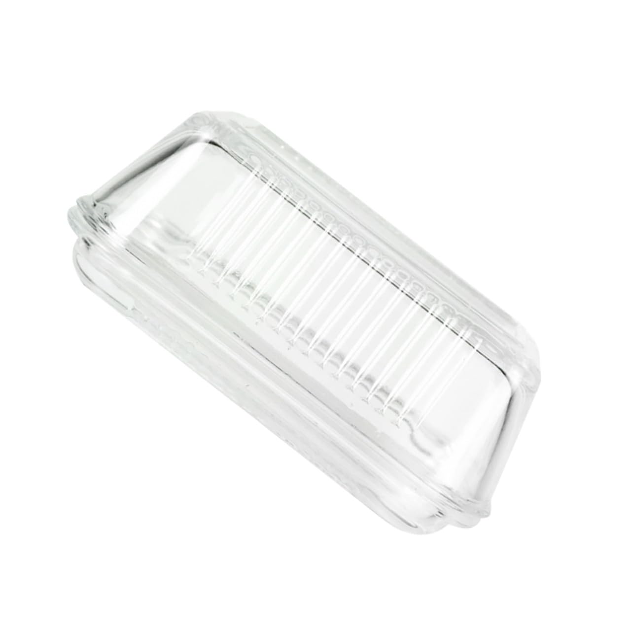 Plat à Fromage en Verre Rectangulaire, Boîte à Beurre 1 Pièce