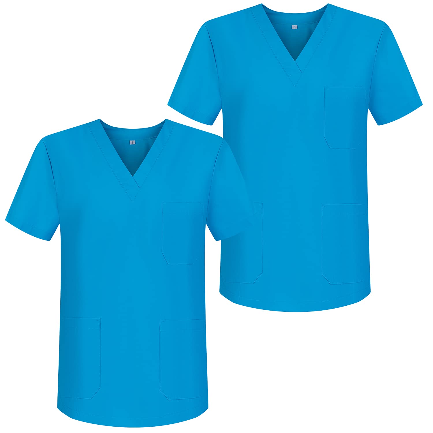 MISEMIYA - Pack 2 szt - Kokaca sanitarna Unisex mundury sanitarne Mundury Sanitarne MEDYCZNE - Ref.817 x 2, Celeste 68, XL