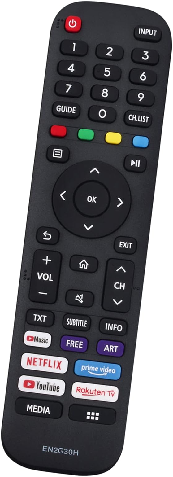 ALLIMITYRemote Control Replce Fit for Hisense 4K UHD TV EN2G30H 43AE7200F 58AE7200F 65AE7200F 50AE7200F 55AE7200F 70AE7200F 75AE7200F
