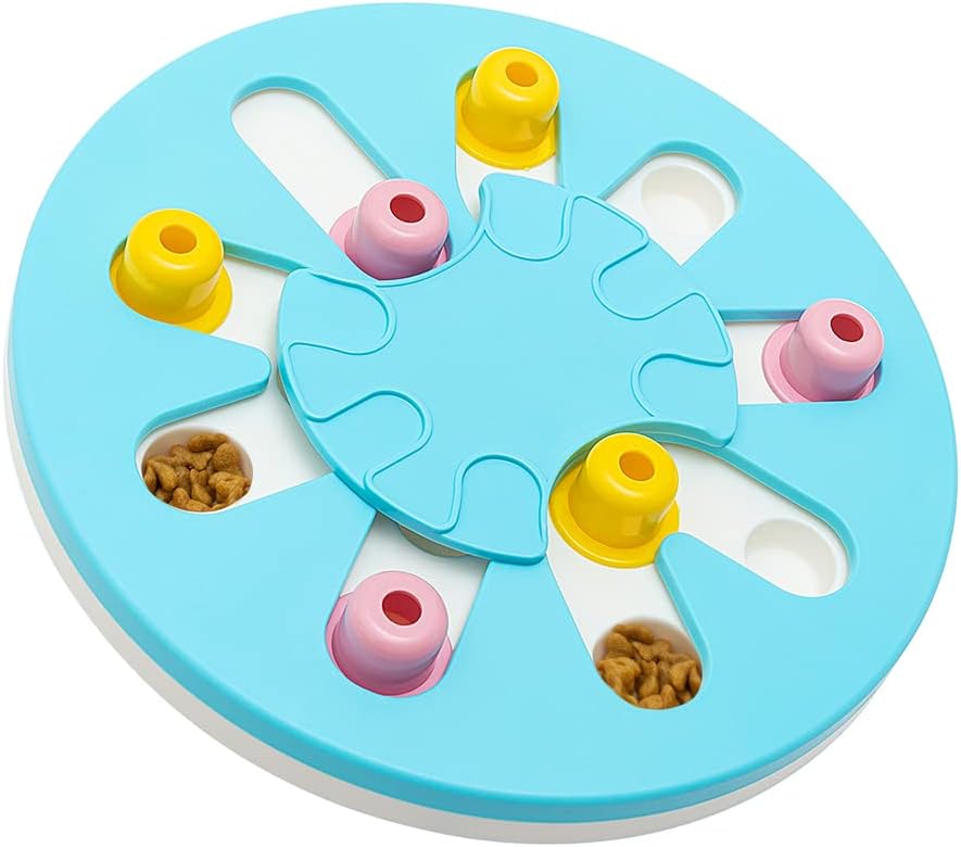 SCIROKKO Dog Puzzle Toy - Dog Smart Beginner - Stimulating Interactive Treat Dispensing Game Toy Box for Puppy Dogs, Advanced Slow Feeder to Improved Dog's IQ