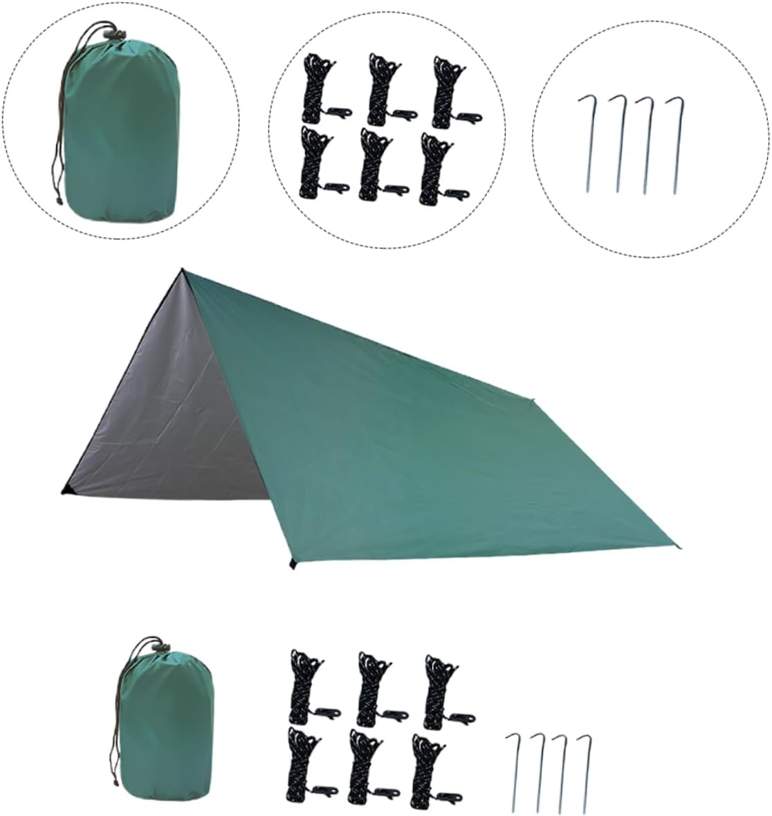 BESPORTBLE Corners Square Camping Tent Tent Lightweight Design Outdoor Travel for Season Use