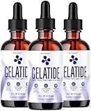 (3 Pack) Gelatide - Official Gelatide Drops Liquid Advanced Formula, Gela Tide Daily Support Supplement, GelatideDrops Daily Premium All Natural for Overall Health & Wellness, 3 Bottles for 3 Months