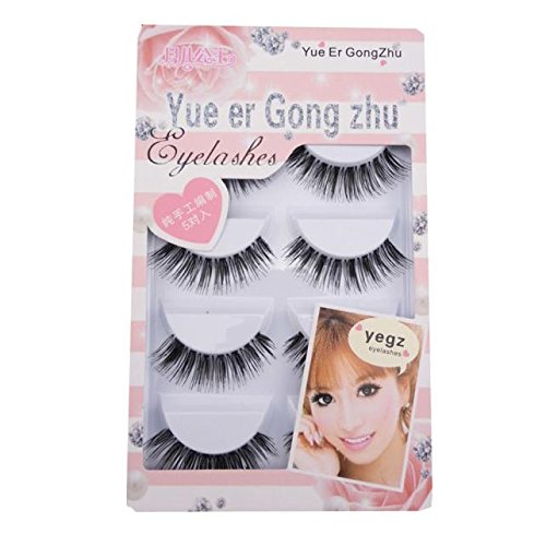 LUBITY Faux Cils Magnetique 5 Paire/Lot S'Entrecroisent Dans Faux Cils Volumineux Chaud Cils Faux-Cils épais de Section Transversale Multicouche Faux Cils Naturel Magnétique