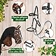 Hobby Horse Bai braun schwarze Haare, komplettes Stickpferd mit Netz, Gebiss, Zügel und Schwimmer, Pferdekopf für Hobby Horsing Kinder und Jugendliche