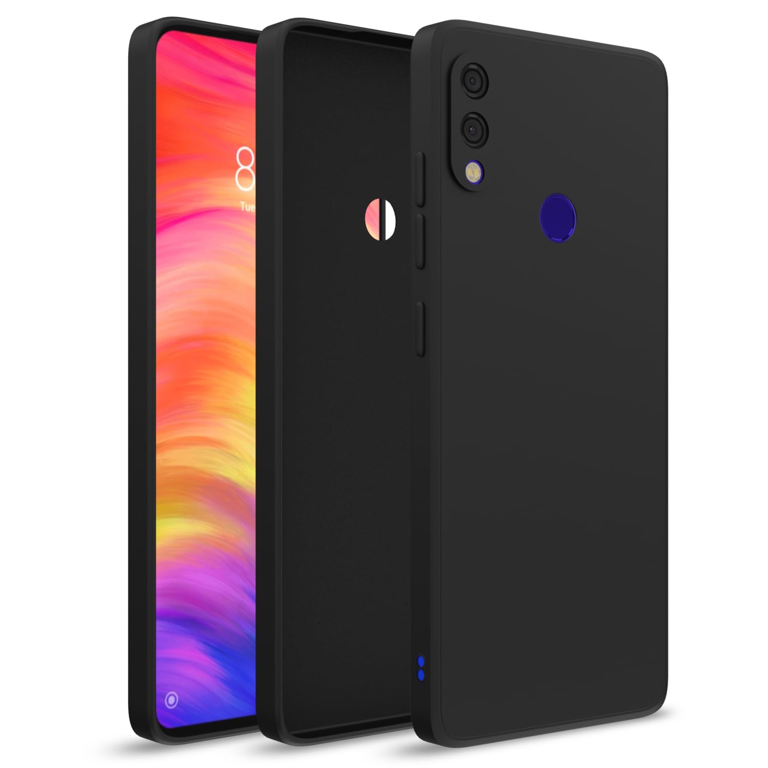Pikkme Mi Redmi Note 7 / Note 7 Pro/Note 7s Back Cover Soft Matte Liquid Silicone TPU | Camera Protection | Shockproof Slim Back Case (Black) (B0BD1PXWDR) Amazon Price History, Amazon Price Tracker