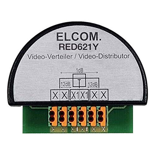 Elcom rozdzielacz wideo RED621Y 2-przewodowy UP urządzenie dodatkowe do komunikacji drzwiowej 3599430018961
