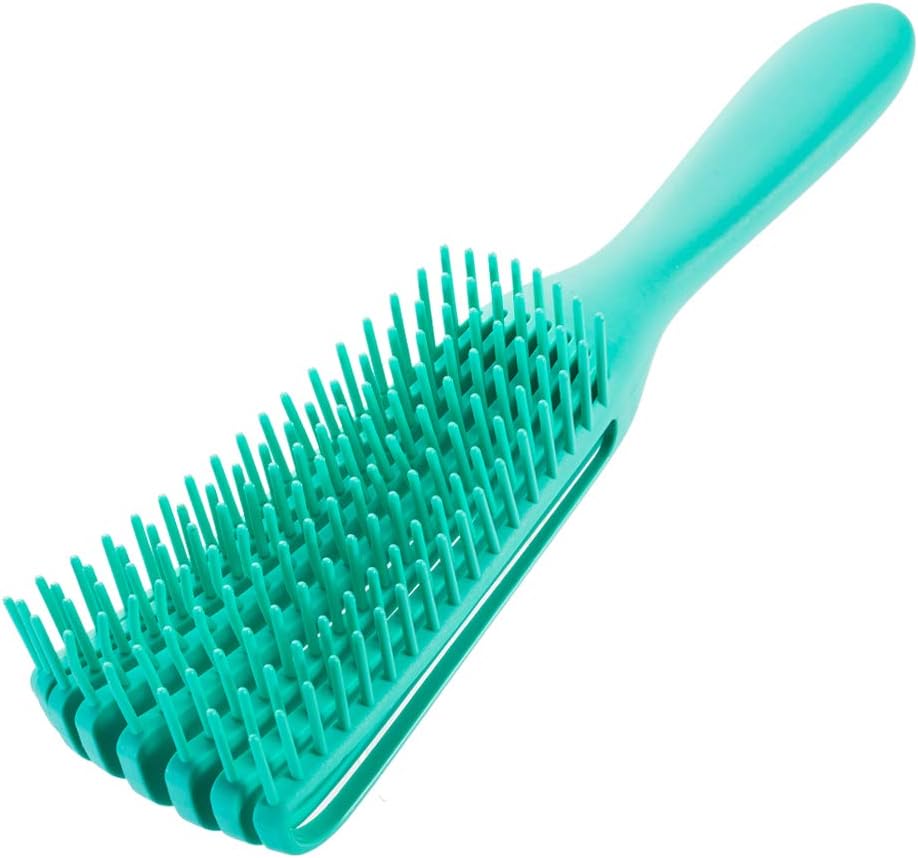 Detangler Brush for Afro Hair,Soft Women Hairbrush Detangling Comb for African American 3a 4c Hair/Wet Hair/Curly Hair/Thick Hair/Wavy hair,Easy to Clean and Grip (Green)