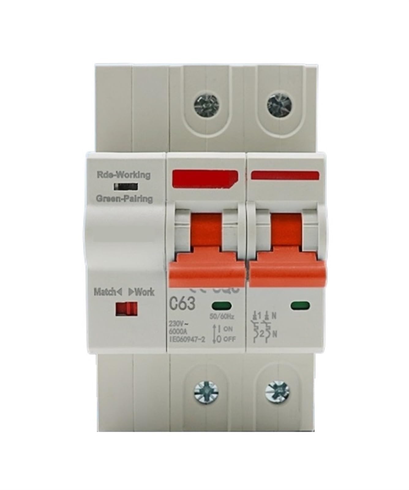 Disjoncteur WiFi 2P 32A intelligent automatique pour tableau électrique