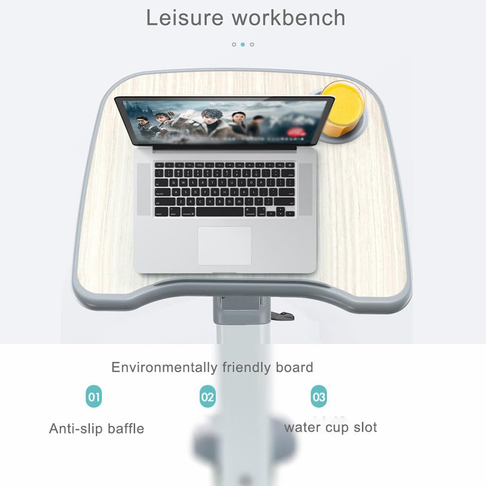 Rower treningowy z biurkiem, 8-stopniowy opór magnetyczny, składana konstrukcja, regulowane siedzenie, wewnętrzny rower treningowy cardio do fitnessu w domu