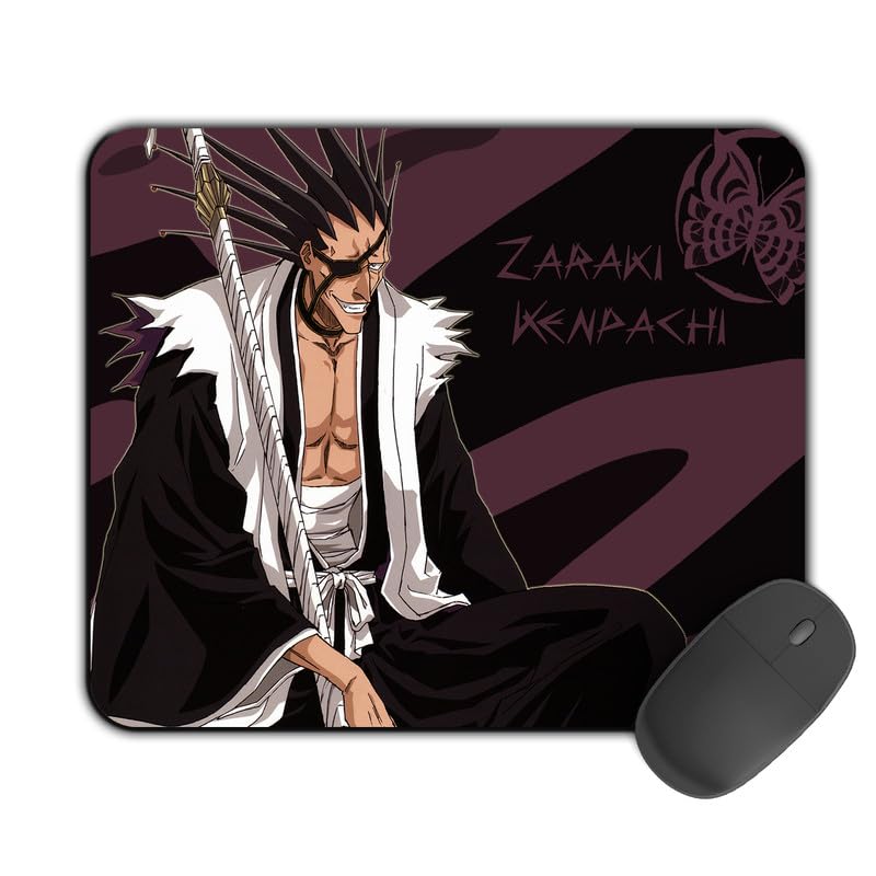 Image of Printed Designer Mouse Pad Kenpachi (200MM X 240 X 3MM) Enhance Gaming and Work Performance Comfortable and Precise Non-Slip Water Proof Bleach Mouse Pad.