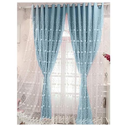 SearchI Visillo Cortina Azul Azul Opaca Paneles Termicos Aislantes Calor Frio para Dormitorio Habitacion Sala,Rayas Azul Bordadas, Diseño de cómoda y Liviana,1 Unidad,140x245cm