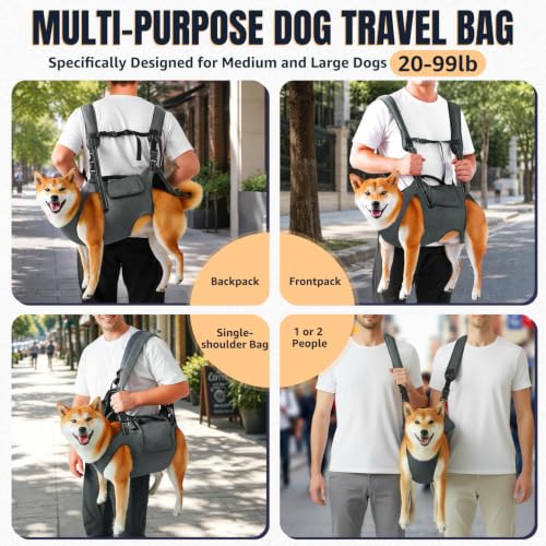 Arnés de elevación para perros lesionados con correas ajustables Nasjac 3