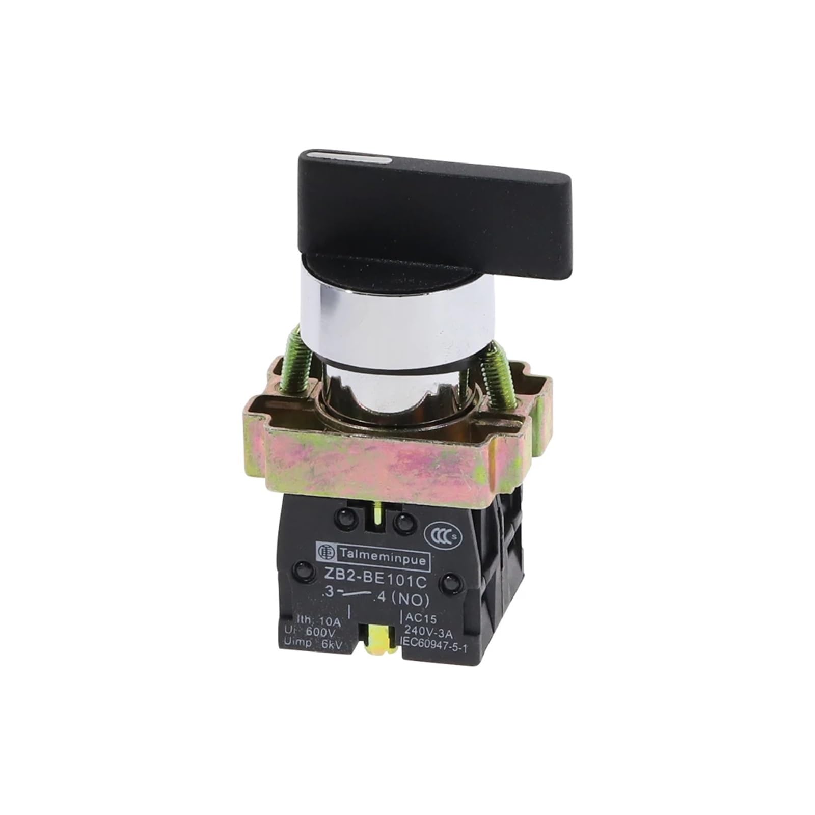 Interruptor selector de 3 posiciones, 2 NO, con selección mantenida XB2-BJ33