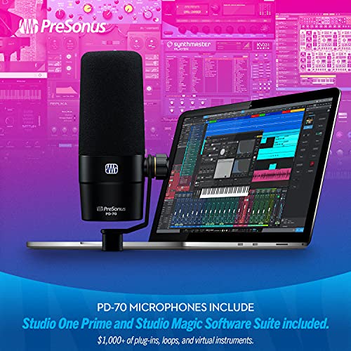 PreSonus PD-70 Dynamisches Mikrofon mit Nierencharakteristik für Aufnahme, Übertragung, Podcasting und Live-Streaming - Image 3
