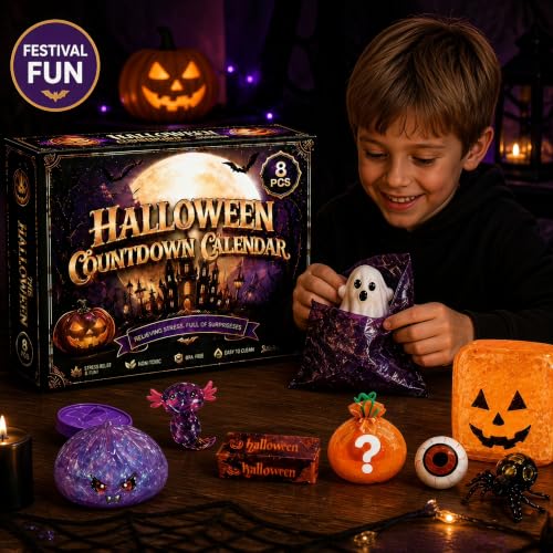 8Pcs Halloween Squeeze Toys Taba Fidget Sensory Squshies Toy Set - image 3