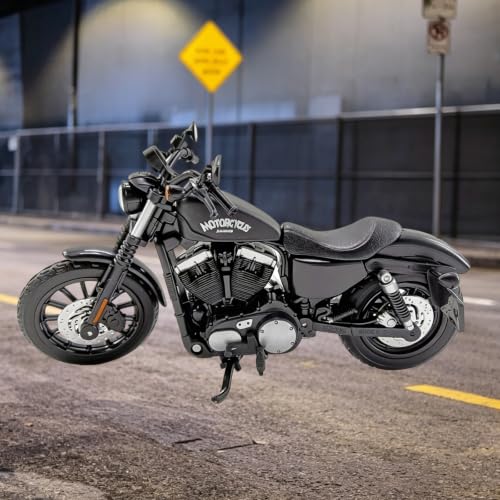 Image of costume Motorcycle Model, Detailed Motorbike Replica for Collectors, Dirt Motorbike with Movable Parts, Mini Motorbike for Display and Play, Black Finish, 17.5x9.5 cm Dimensions
