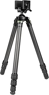 FANAUE Hunting Tripod and Arca Swiss Rifle Saddle Mount,Shooting Rest Head, and Universal Gun Clamp for Hunting, Shooting, Target Practice, and Outdoors,Black/Gray - FANAUE