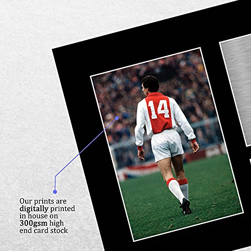 HWC Trading A4 Johan Cruijff Ajax Geschenken Gedrukt Gesigneerde Handtekening Foto voor Fans en Supporters - A4 - Afbeelding 5