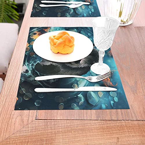 Set de table raton laveur 30,5x45,7 cm antidérapant et imperméable