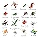 BOHS Bug Play Figures, Realistic Insect Toys for Educational Projects - 16 Pcs, 2-3 Inch in Length - Perfect Party Favors, Birthday Cake Stand