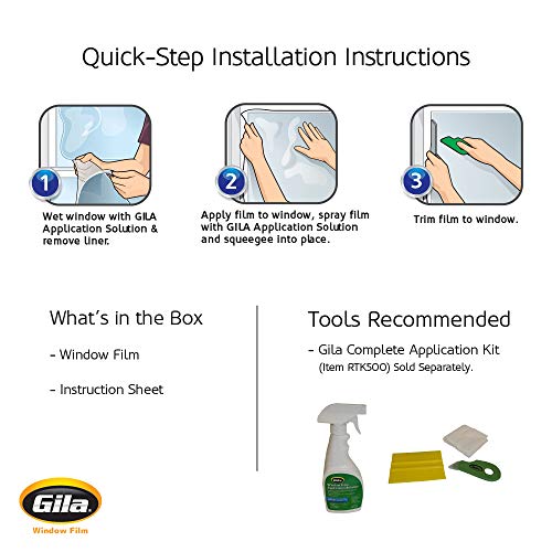 Gila Decorative Waterfall Diy Residential Window Film Static Cling No Glue No Adhesive 3Ft X 6.5Ft (36In X 78In) (19.5 Sq Ft) #TOP6