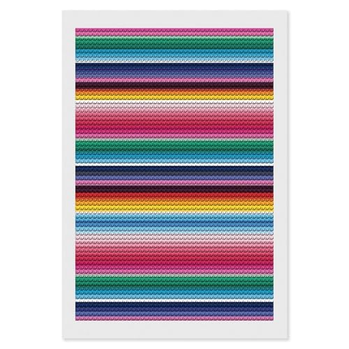 Peinture diamant anti-stress adultes motif mexicain pour s'occuper à la maison sans écran