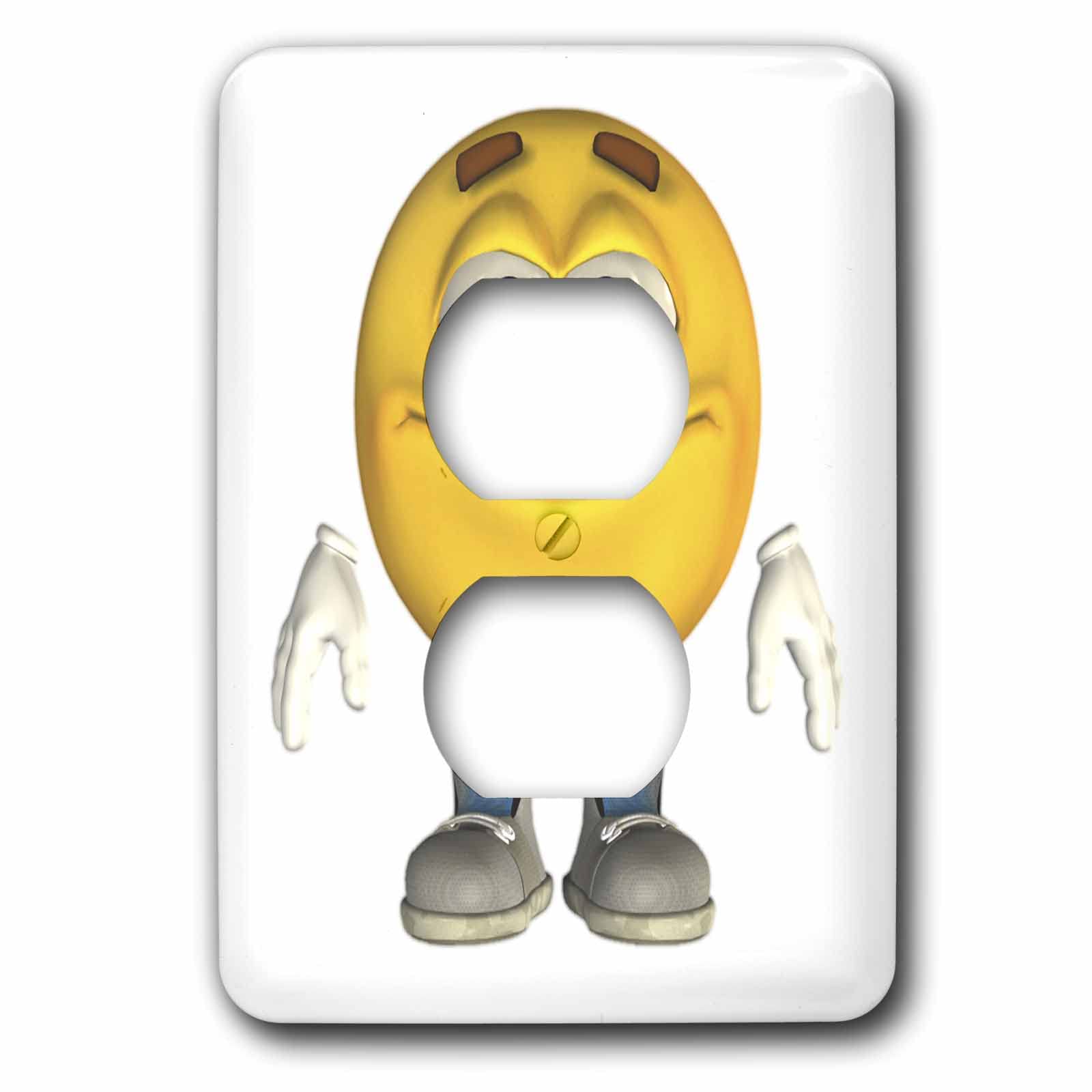 Motif smiley plaque de finition murale 15,2 cm 3dRose haut de gamme