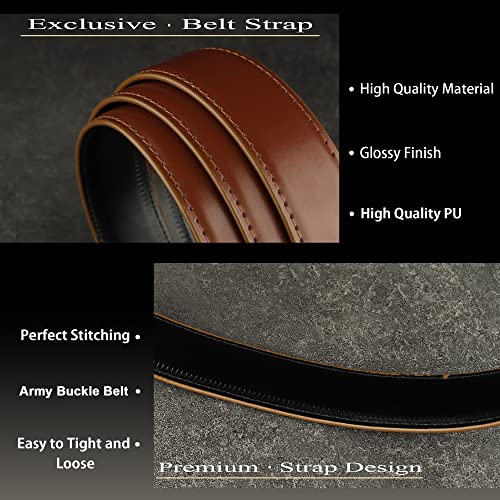 Image of ZORO Men's Vegan Leather Belt for Men, Formal /Casual