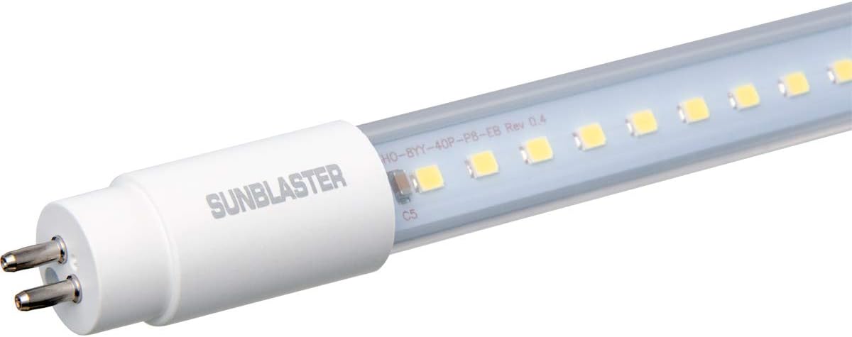 SunBlaster SL0900825 48" 42-Watt 6400K T5LED Reduced Power Consumption LED Conversion Lamp Tube for Greenhouse Plant Growth & Horticultural Output