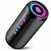 TIMU Bluetooth Lautsprecher mit Licht, Bluetooth 5.4 Musikbox, 25W Dual Lautsprecher, Dualen Bass-Treibern, 20 Std Akku, IPX7 wasserdicht, TWS Paarung, AUX, TF Karte, Geeignet Outdoor/Party/Reisen