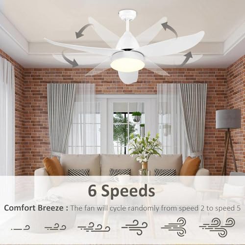 Ventilador de techo para dormitorio con luces y programacion de apagado 3