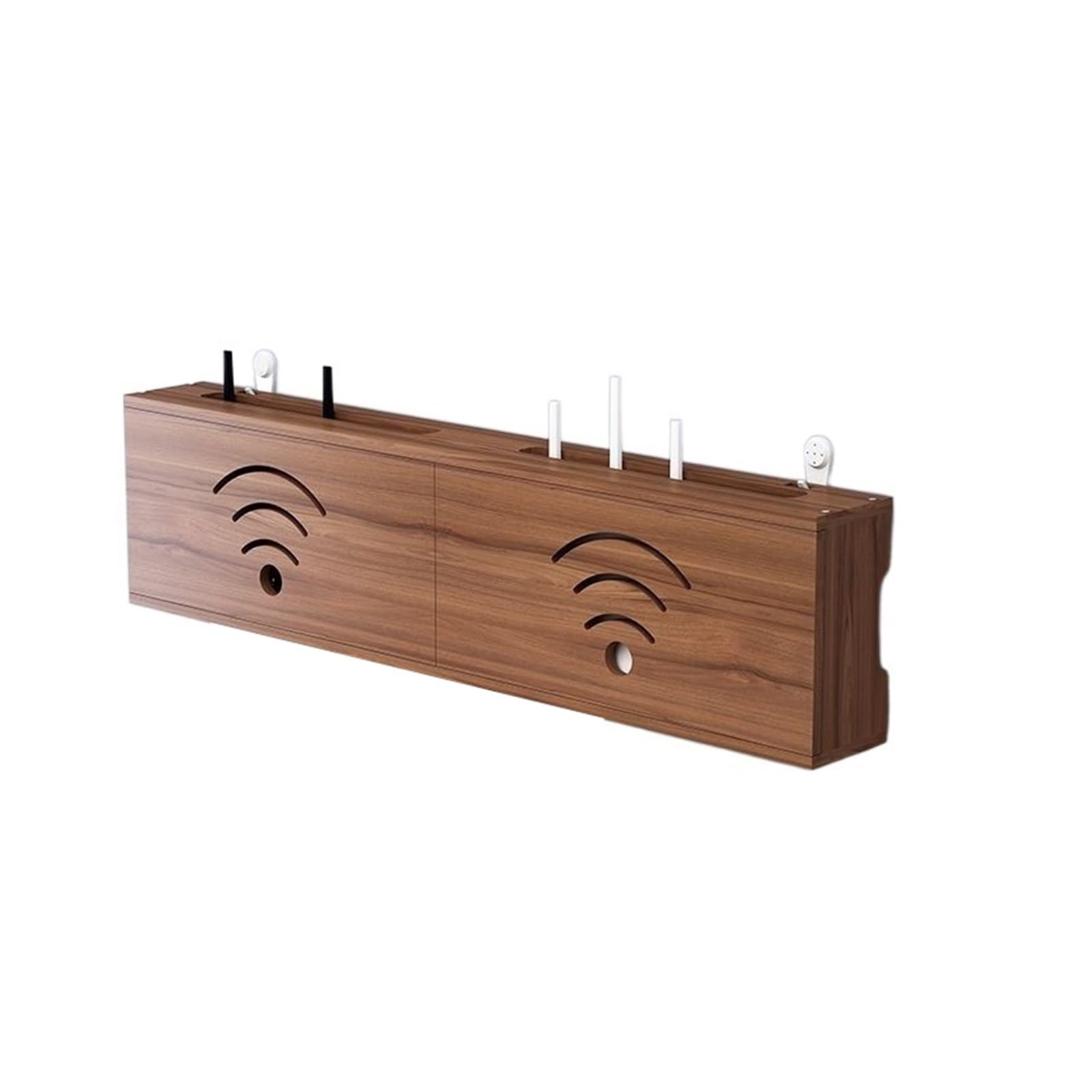 Grande Scatola di Gestione dei Cavi a Parete per Soggiorno - Elegante Soluzione di archiviazione e Decorazione WiFi per TV, Router e Altro - Nasconde i Cavi e migliora l'organizzaz