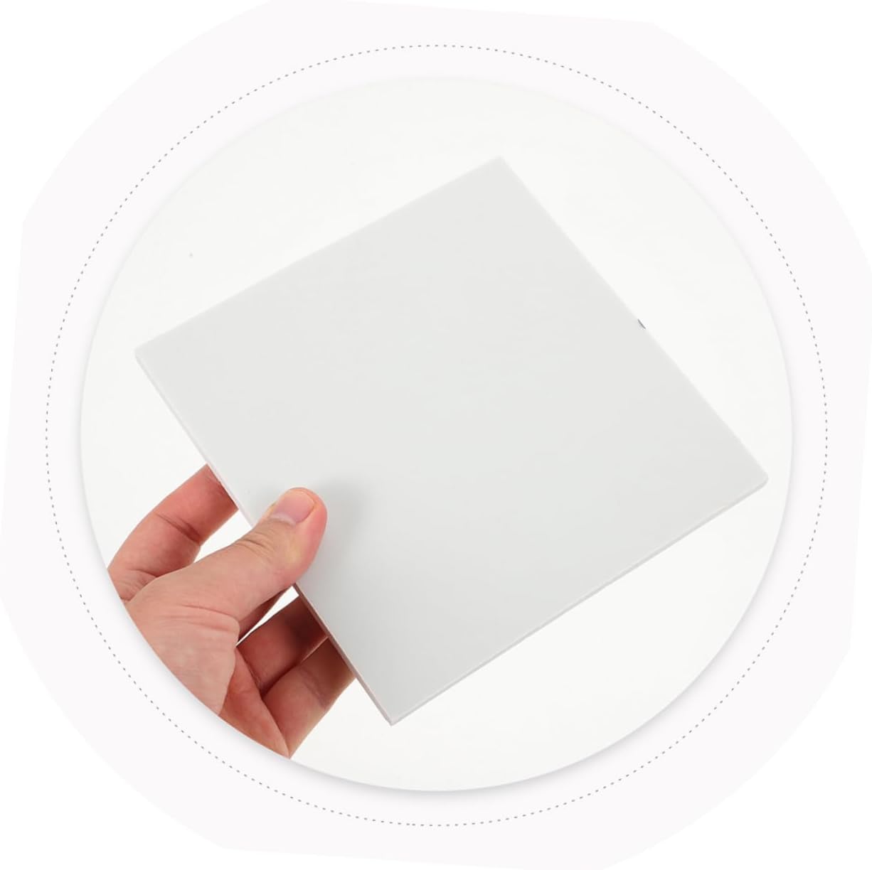 White Ceramic Paintable Square Tile Blanks for Crafts and Display