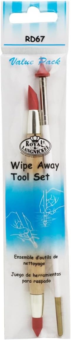 ROYAL BRUSH MFG. ROYRD67 Wipe Away Tool Set 2Pk Replaces Lc90