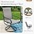 Sophia & William Patio Furniture Set Large Square Dining Table for 8 with Swivel Chairs Padded Textilene 9 Pieces Outdoor & Lawn Garden All Weather, Grayish Brown-padded Textilene, 60''