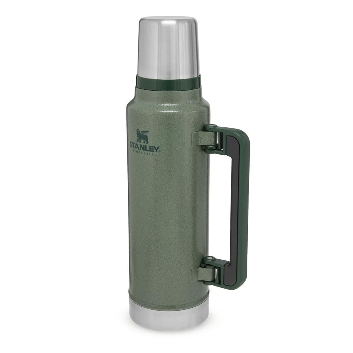 Stanley Classic Legendary Termos 1.4L Hammertone Green - Termos Ze Stali Nierdzewnej Bez BPA - Utrzymuje Ciepło Przez 40 Godzin - Szczelna Nakrętka Pełniąca Rolę Kubka - Do Mycia W Zmywarce