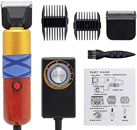 CGOLDENWALL Dog Hair Clipper for Grooming 200W Pet Clipper Kit with Spare Blade, Low Noise&Vibration, Animal Grooming Trimmer for Cat Sheep Dog