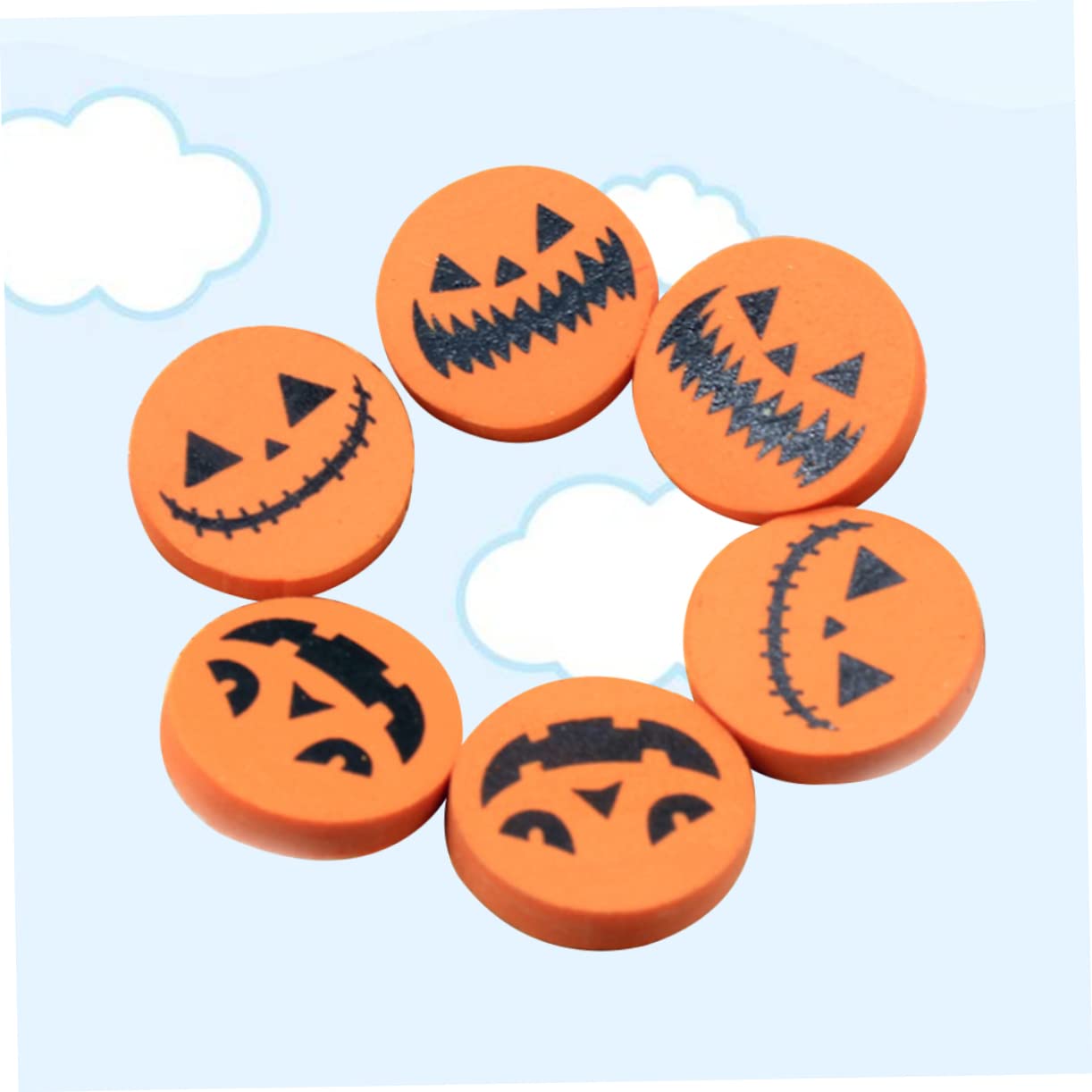 Tofficu 2 Sets Kürbis-radiergummis Für Kinder Halloween-schreibwaren Einzigartige Form Sicher Für Schüler Macht Das Radieren Einfach Und Macht Spaß 96 Stück * 2