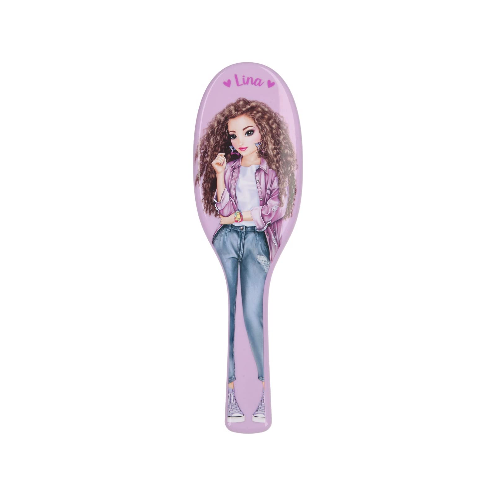 Depesche 4899-058 TOPModel - Cepillo para el cabello de forma clásica en color lila, con modernas cerdas desenredantes, dimensiones: aprox. 3,6 x 8,7 x 27 cm