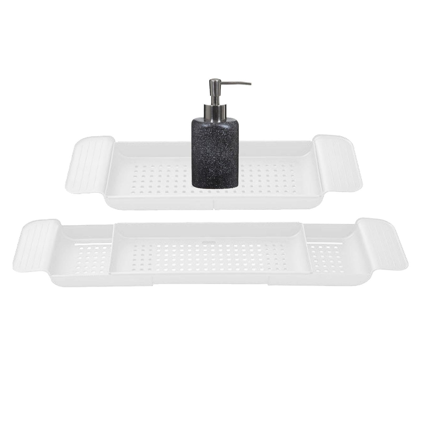 Bandeja De Bañera De Plástico Multifuncional, Bandeja De Bañera Extensible, Bandeja De Bañera, Bandeja De Bañera Retractable, Bandeja De Baño Ajustable para Bañera