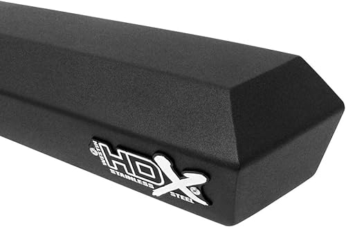 Miniatura 9 de Westin 56-113352 HDX - Barras de paso de acero inoxidable para F-250 F-350 F-450 F-550 Super Duty Crew Cab 1999-2016, par negro texturizado