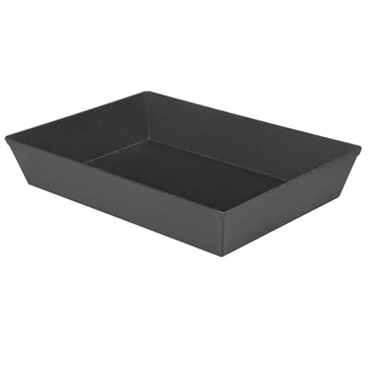 LloydPans Kitchenware 10 by 14 Inch Detroit Style Pizza Pan USA Made Hard-Anodized