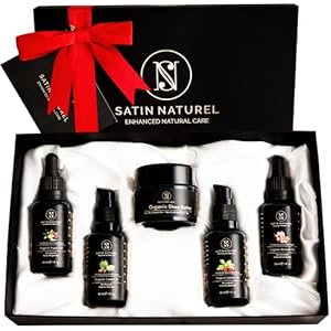 BIO Geschenkset Frauen Vegan 5x30ml – Luxuriöse Geschenke für Frauen – Jojobaöl, Arganöl, Mandelöl, Rizinusöl…