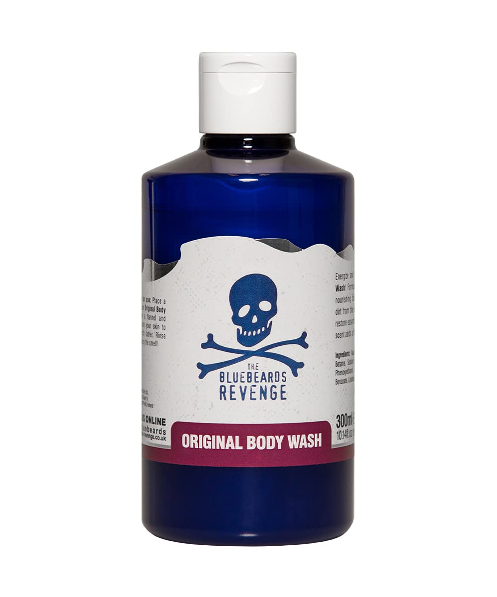 The Bluebeards Revenge, Original Body Wash For Men, Vegan Friendly Moisturising Shower Gel, SLS And Paraben Free, 300ml