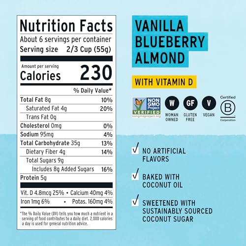 Image of Purely Elizabeth, Vanilla Blueberry Almond Cereal, 11 Ounce