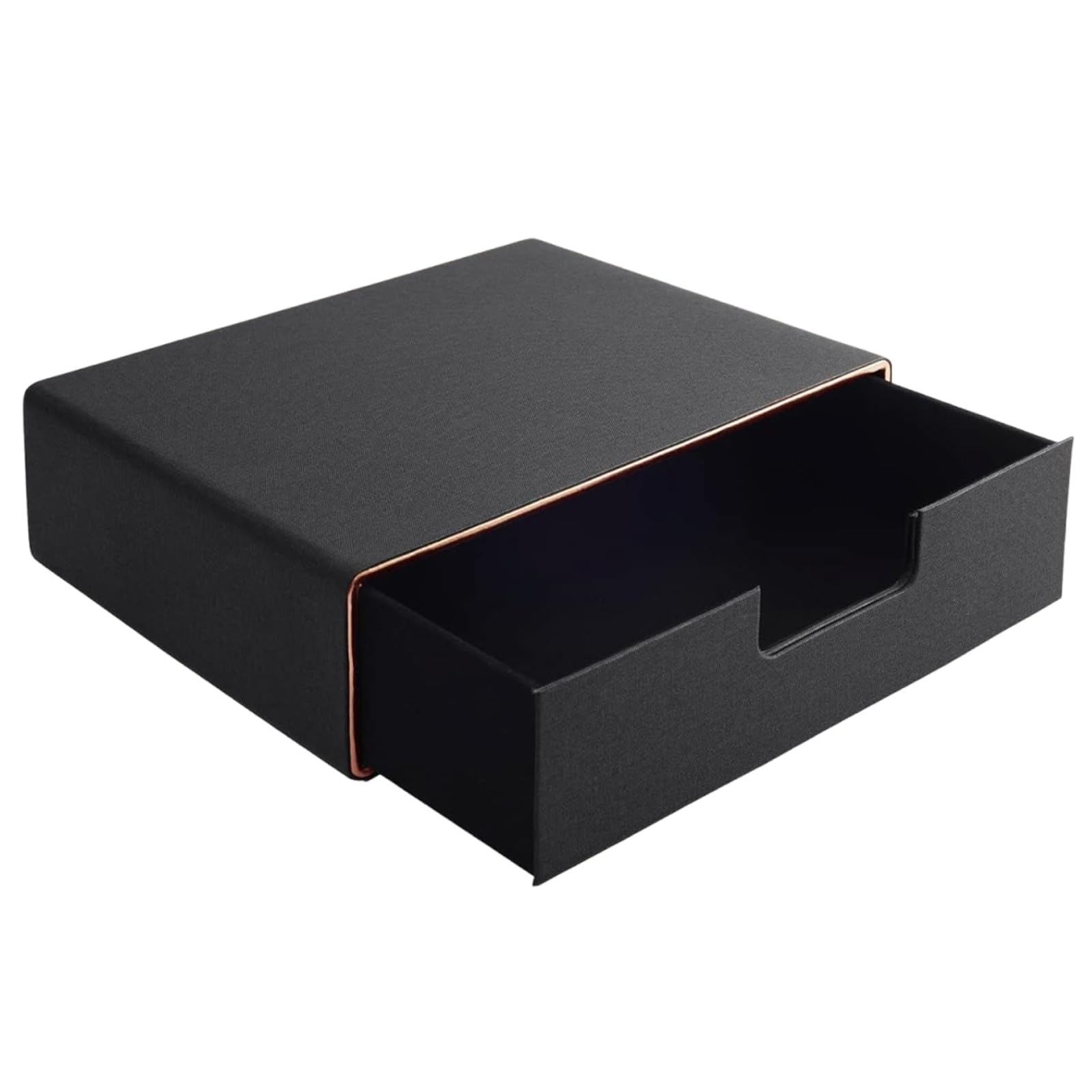 Schreibtischorganizer Schwarzes Schreibtischzubehör aus Pu und Mdf mit Schublade Tragbar und Platzsparend für Konferenzraum und Küchentisch