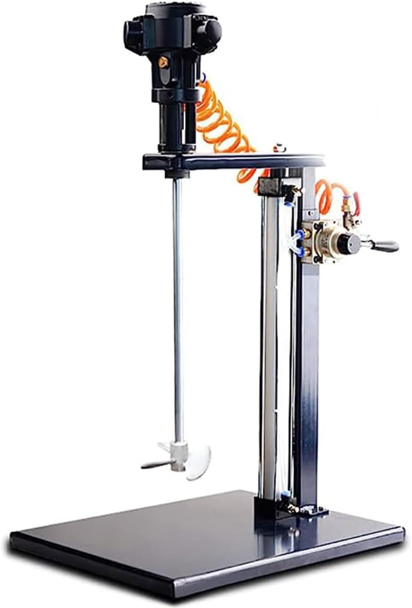 5 Gallon Pneumatischer Farbmischer, Ex-geschützter Druckluft-Mischer mit Edelstahl-Rührstab, Drehzahlregelung für Farben, Tinten, Chemikalien, Klebstoffe - Industriequalität, 1500-3000 U/min