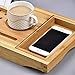 Sen Yi Bao Luxury Bathtub Caddy Tray,Bamboo Bathtub Tray Caddy - Wood Bath Tray Expandable,Can be Placed Book and Integrated Tablet Smartphone and Wine Holder - Gift Idea for Loved Ones