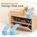 Shoe Slot Organiser Adjustable Double Layer Space Saving Shoe Rack Storage Holder Non-Slip Shoes Organiser Shoe Holder Saves Space Shoe Cabinets Stacked for All Shoe Styles Storage Closet Organizer