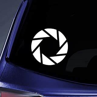 Bargain Max Decals - (2X Pack Aperture Science Portal - Sticker Decal Notebook Car Laptop 3" (White)